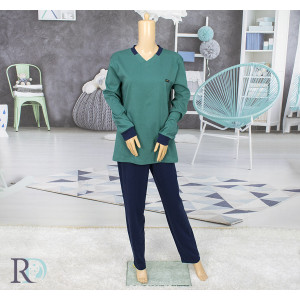 Памучна мъжка пижама - Ерик Зелена